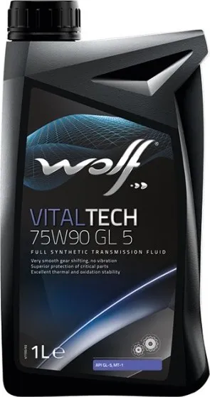 WOLF VITALTECH 75W-90 GL5 GEARBOX OIL 1L